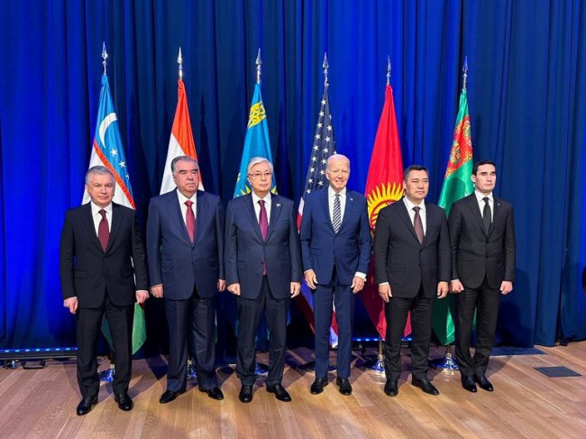 Participation in the Meeting of the Heads of State of Central Asia and the United States of America