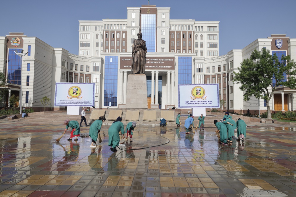 NEXT COLLECTIVE CLEAN-UP DAY AT THE AVICENNA TAJIK STATE MEDICAL UNIVERSITY