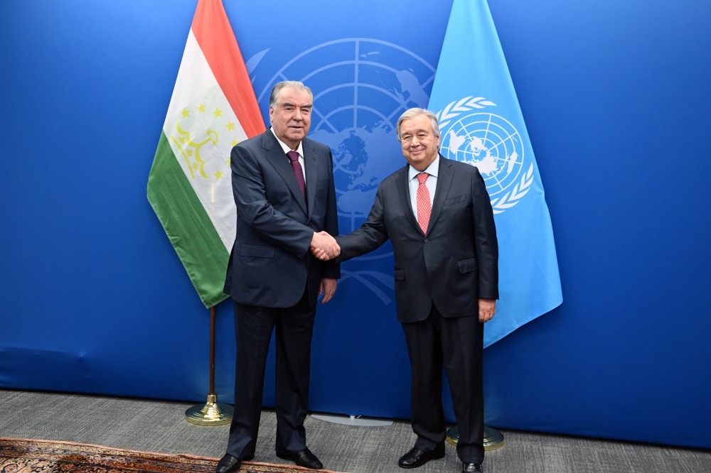 Meeting with Antonio Guterres the Secretary-General of the United Nations