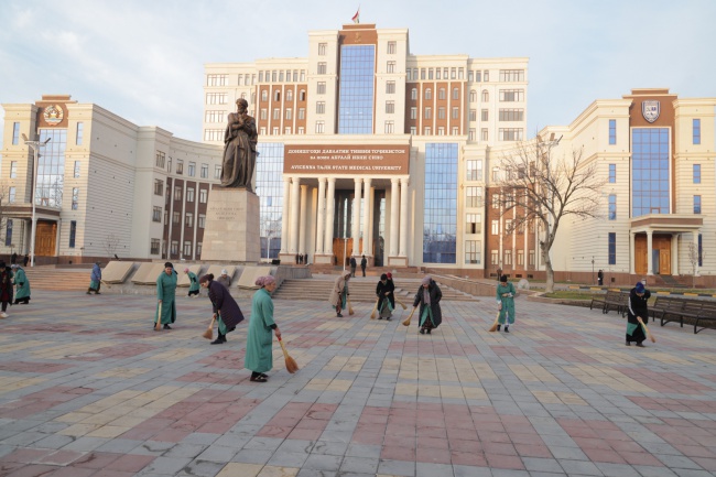 NEXT COLLECTIVE CLEAN-UP DAY AT THE AVICENNA TAJIK STATE MEDICAL UNIVERSITY