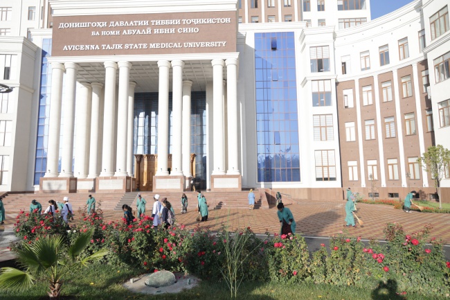 CONDUCTING CLEAN-UP DAY AT THE AVICENNA TAJIK STATE MEDICAL UNIVERSITY