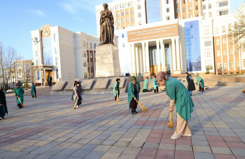 BEAUTIFICATION AND LANDSCAPING WORKS ARE BEING DEVELOPING AT THE AVICENNA TAJIK STATE MEDICAL UNIVERSITY